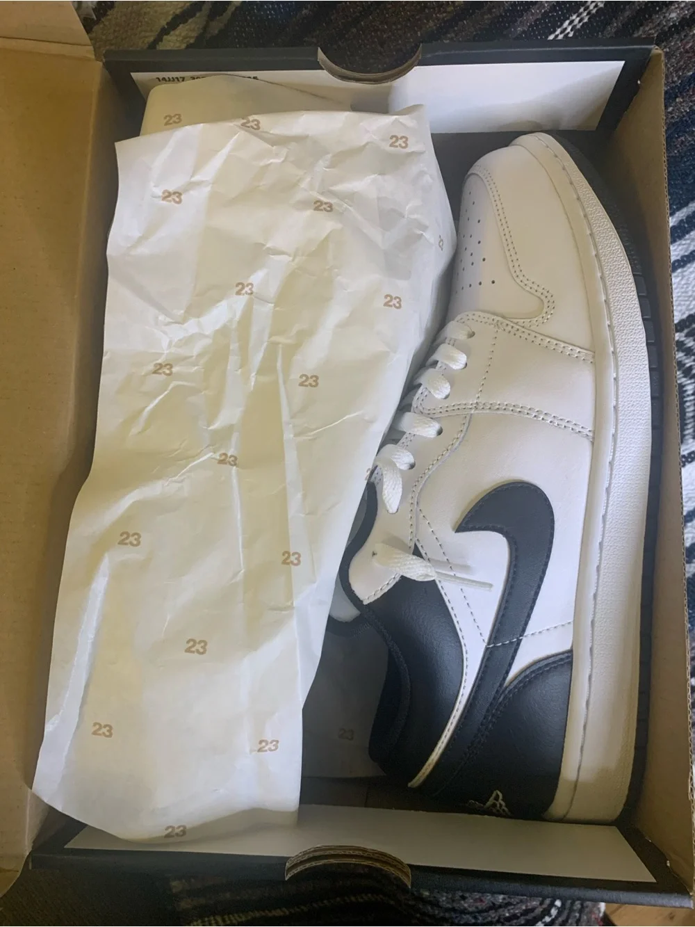 Jordan 1 low White Black Size 10.5 mens Brand new and never even tried on!!